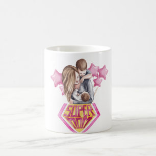 Super Mama, Mutter Tagesgeschenk Tasse, 11 oz Kaffeetasse