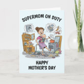 Super-Mama-Muttertagskarte Karte (Vorderseite)