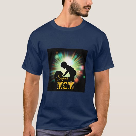 Super MAMA - Navy Blue T-Shirt (Vorderseite)