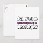 Super Mama ... Onkologe Postkarte (Vorne/Hinten)