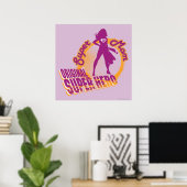 Super Mama Original Super Hero Poster (Heimbüro)