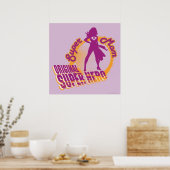 Super Mama Original Super Hero Poster (Küche)