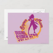 Super Mama Original Super Hero Postkarte (Vorne/Hinten)