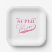 Super Mama Pappteller (Vorderseite)
