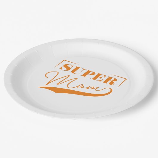 Super Mama Pappteller (Schrägansicht)