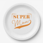 Super Mama Pappteller (Vorderseite)