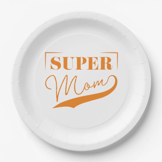 Super Mama Pappteller (Vorderseite)