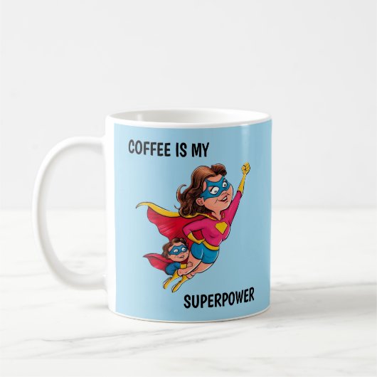Super Mama Personalisiert Kaffeetasse (Links)