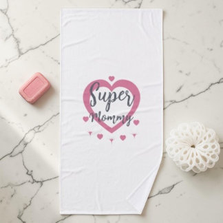 Super-Mama Personalisiertes Bestes-Mama-Geschenk B Badehandtuch