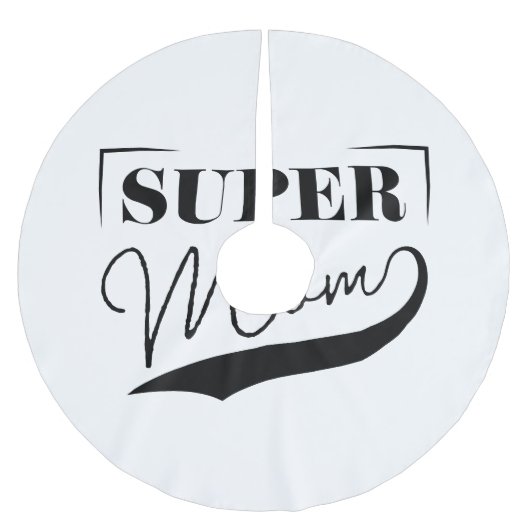 Super Mama Polyester Weihnachtsbaumdecke (Vorderseite)