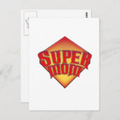 Super Mama Postkarte (Vorne/Hinten)