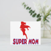Super Mama Postkarte (Stehend Vorderseite)