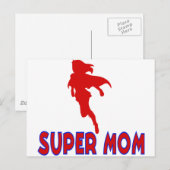 Super Mama Postkarte (Vorne/Hinten)
