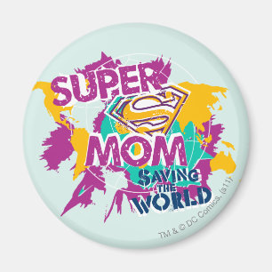 Super-Mama Rette die Welt Magnet