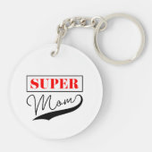 Super Mama Schlüsselanhänger (Rückseite)