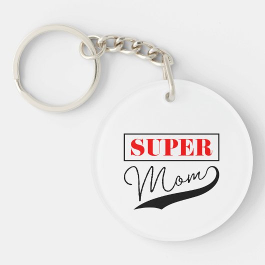 Super Mama Schlüsselanhänger (Vorderseite)