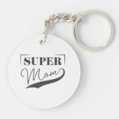 Super Mama Schlüsselanhänger (Rückseite)