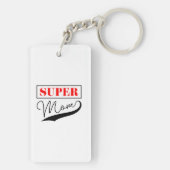 Super Mama Schlüsselanhänger (Rückseite)