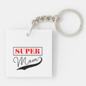 Super Mama Schlüsselanhänger (Rückseite)