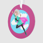 Super Mama, Schwester, Freund, Tante, Lehrerin Ornament (Vorderseite)