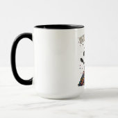 Super-Mama-Skelett Multitasking Retro Tasse (Links)