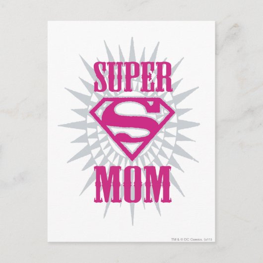 Super Mama Sternexplosion Postkarte (Vorderseite)