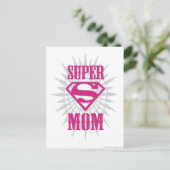 Super Mama Sternexplosion Postkarte (Stehend Vorderseite)