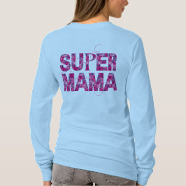 Super Mama Stylish Floral Typografie T-Shirt