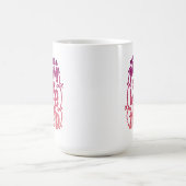 SUPER-MAMA SUPER EHEFRAU SUPER MÜDLICH KUSTOM-TYPO KAFFEETASSE (Mittel)