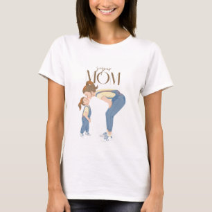 Super-Mama-T-Shirt süßes Muttertags-Grafik-T-Shirt T-Shirt