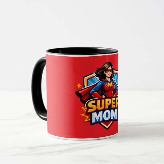 Super-Mama Tasse (Vorderseite Links)