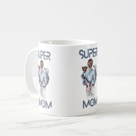 Super Mama Tasse (Vorderseite Links)