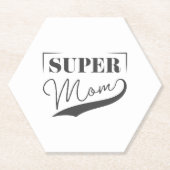 Super Mama Untersetzer (Vorderseite)