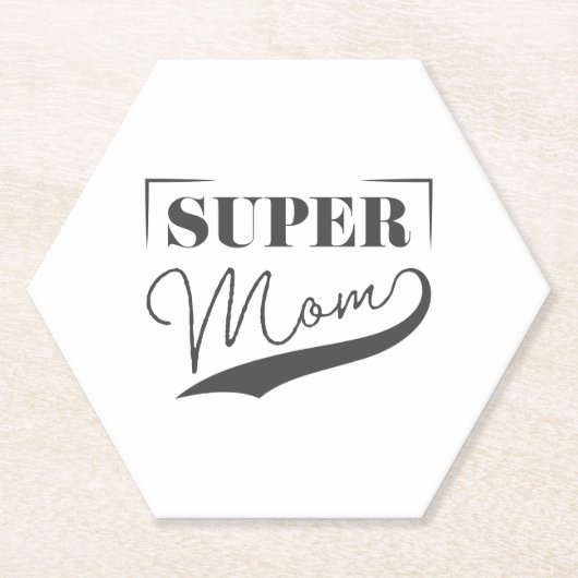 Super Mama Untersetzer (Vorderseite)