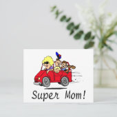 Super Mama (Van) Postkarte (Stehend Vorderseite)