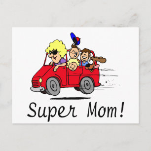 Super Mama (Van) Postkarte