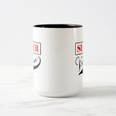 Super Mama Zweifarbige Tasse (Mittel)