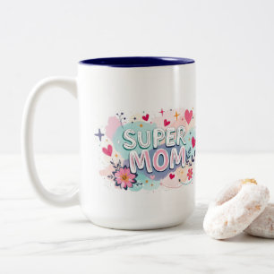 Super Mama Zweifarbige Tasse