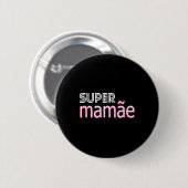 Super Mamãe Shirt Brasilien Muttertag Apparel Braz Button (Vorne & Hinten)