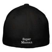 Super Maman Bestickte Baseballkappe (Rückseite)
