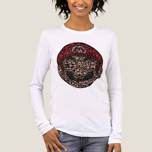     super Mario design  Tri-Blend Shirt (Vorderseite)