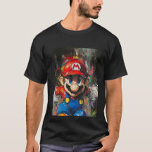 "Super Mario Logo Black Shirt"