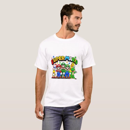 Super Mario Shirts - Coole T-Shirts für Kinder und (Vorne ganz)