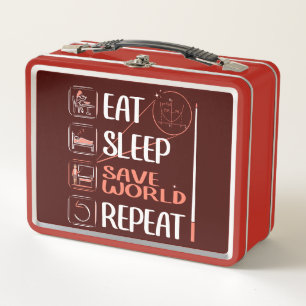 Super Mathe Teacher Rette die Welt. Vielen Dank fü Metall Brotdose