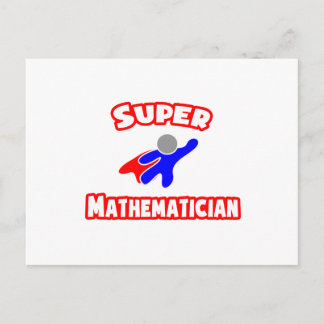 Super Mathematiker Postkarte