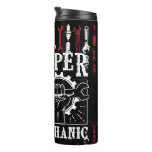 Super Mechanic American Flag Patriotic Thermosbecher (Nach rechts gedreht)