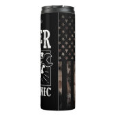 Super Mechanic Camouflage American Flag Thermosbecher (Rückseite)