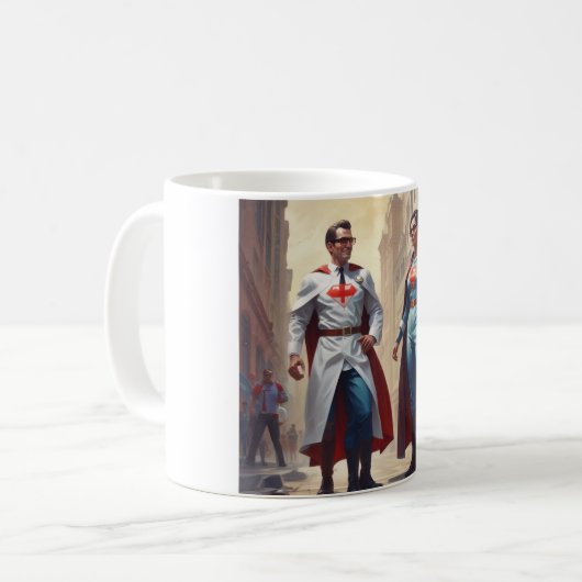 Super Medics: Sip wie ein Held Kaffeetasse (Vorderseite Links)