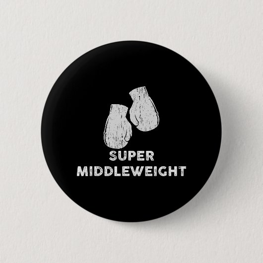 Super Middleweight Boxing Gloves Button (Vorderseite)