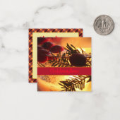 Super Mini Weihnachtskarte Mitteilungskarte (Vorderseite/Rückseite Beispiel)